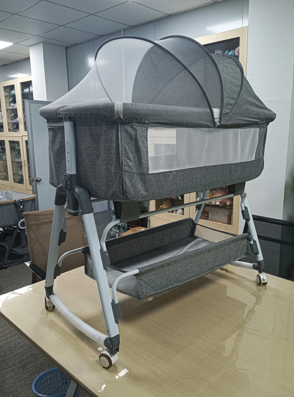 Baby Bassinet,Kids Cot Baby Crib Cradle Newborn Movable Portable Nest Crib Baby Travel Bed
