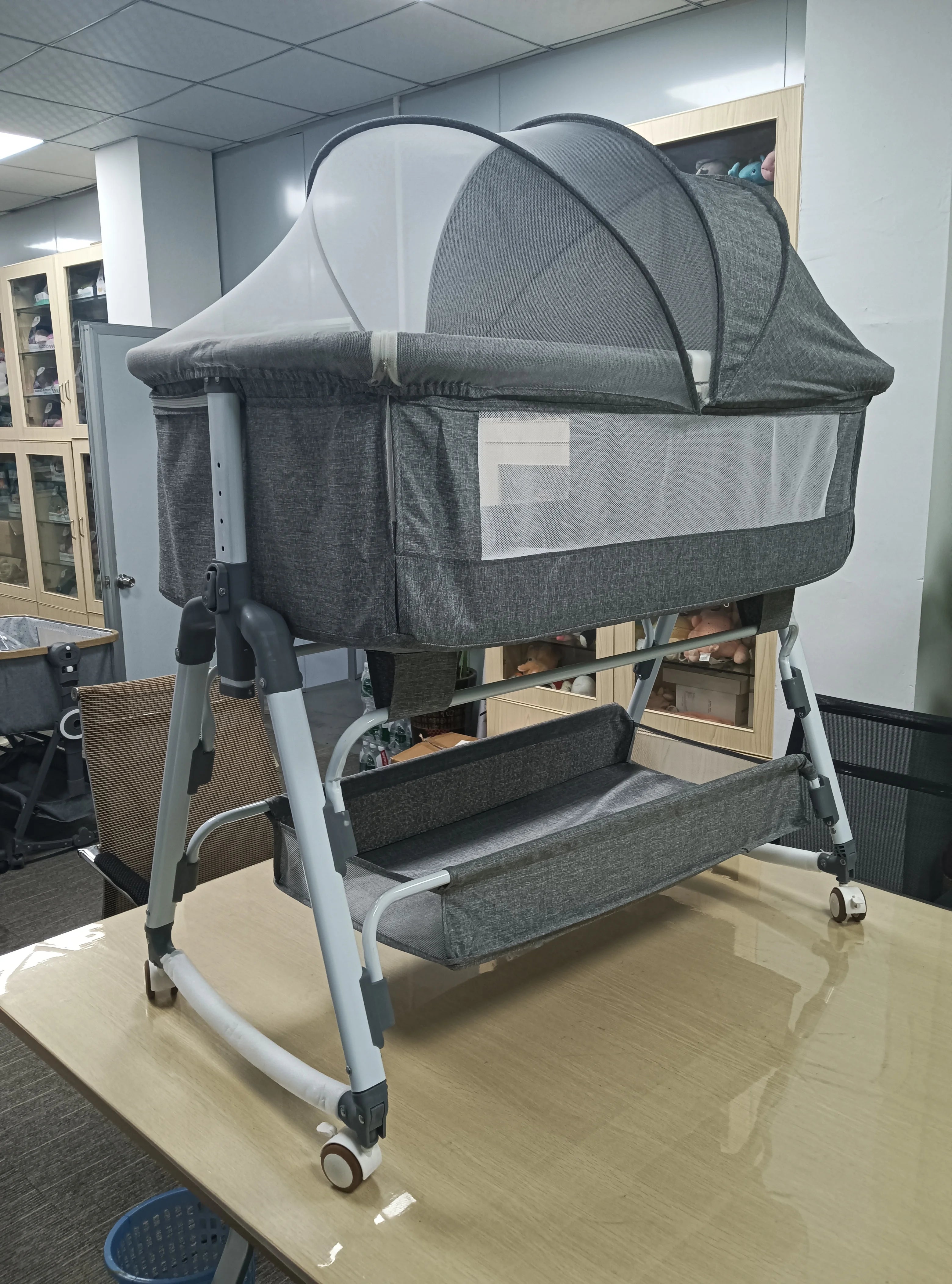 Baby Bassinet,Kids Cot Baby Crib Cradle Newborn Movable Portable Nest Crib Baby Travel Bed