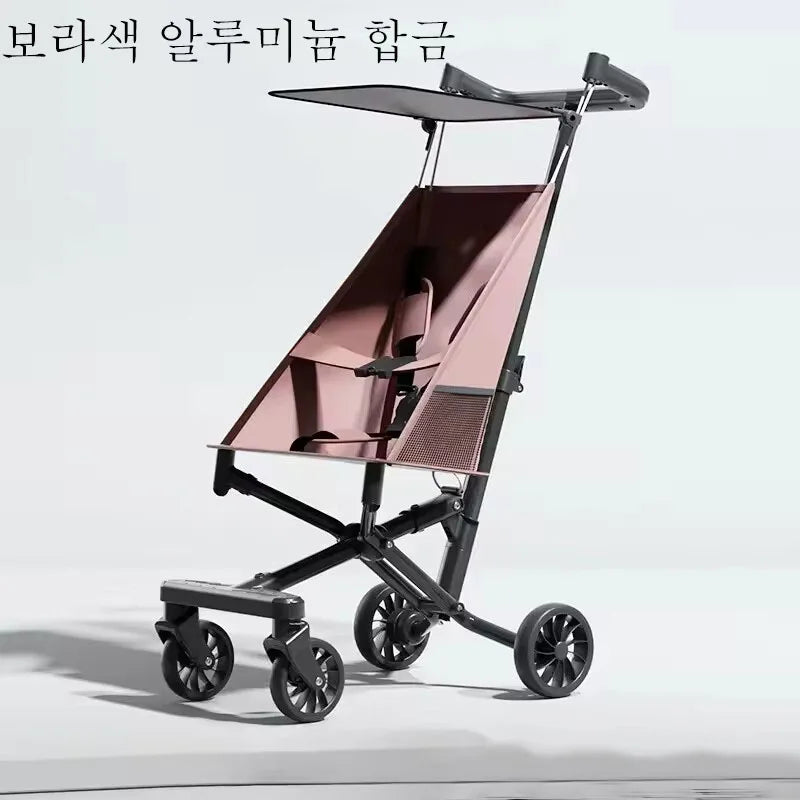 One Hand Easy Fold Soft Ride Wheels Lightweight Stroller for Toddlers Lightweight and Compact Coast Rider Stroller with Canopy