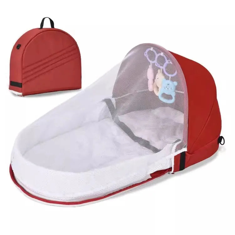 Folding Bed Children Multi Functional Baby Crib Foldable Height Adjustment Splicing Cama Plegables Para Children's Furniture