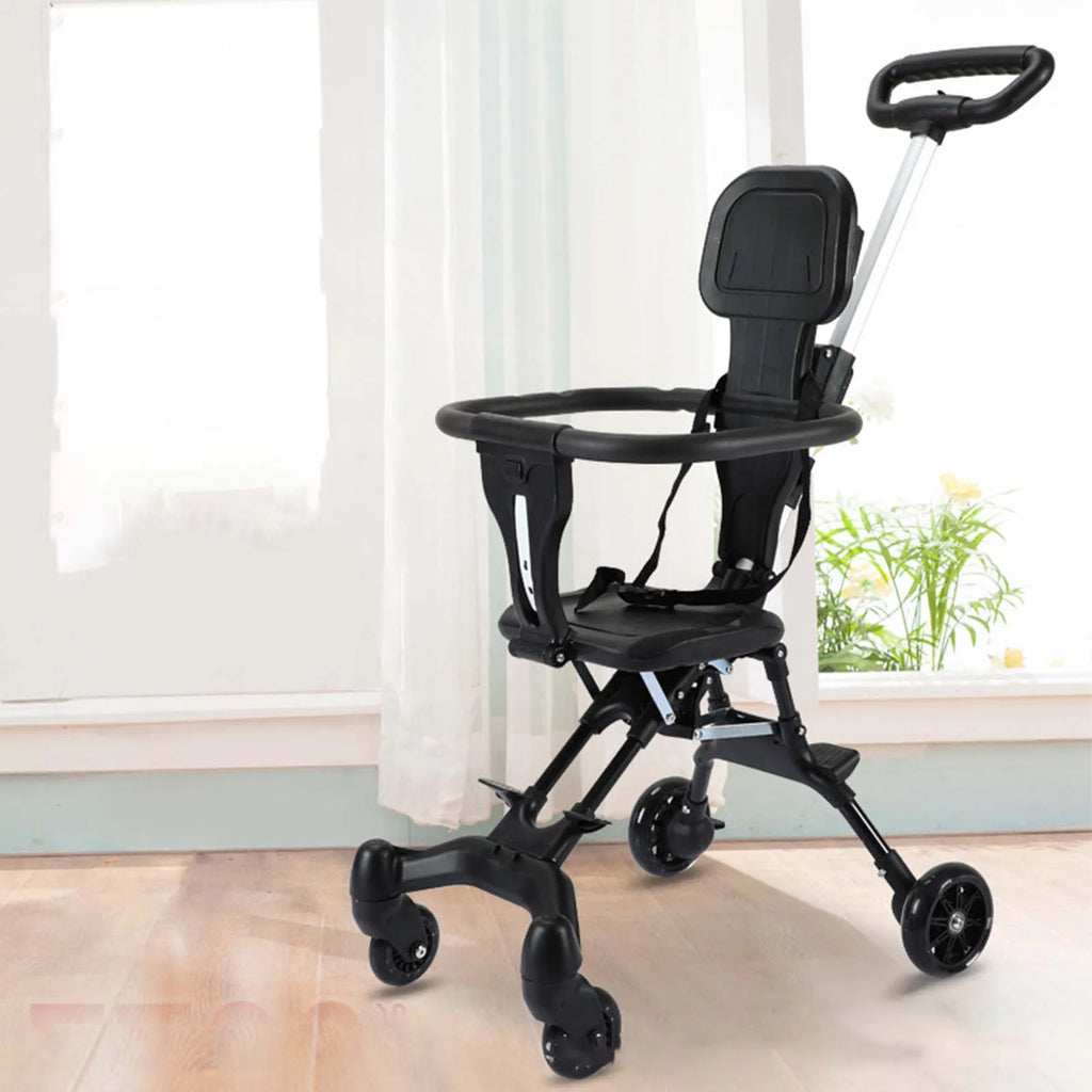 Foldable Stroller Lightweight Multipurpose Portable with Canopy Adjustable Infant Pram for Outside Camping Travel Airplane
