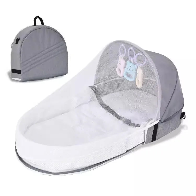 Folding Bed Children Multi Functional Baby Crib Foldable Height Adjustment Splicing Cama Plegables Para Children's Furniture