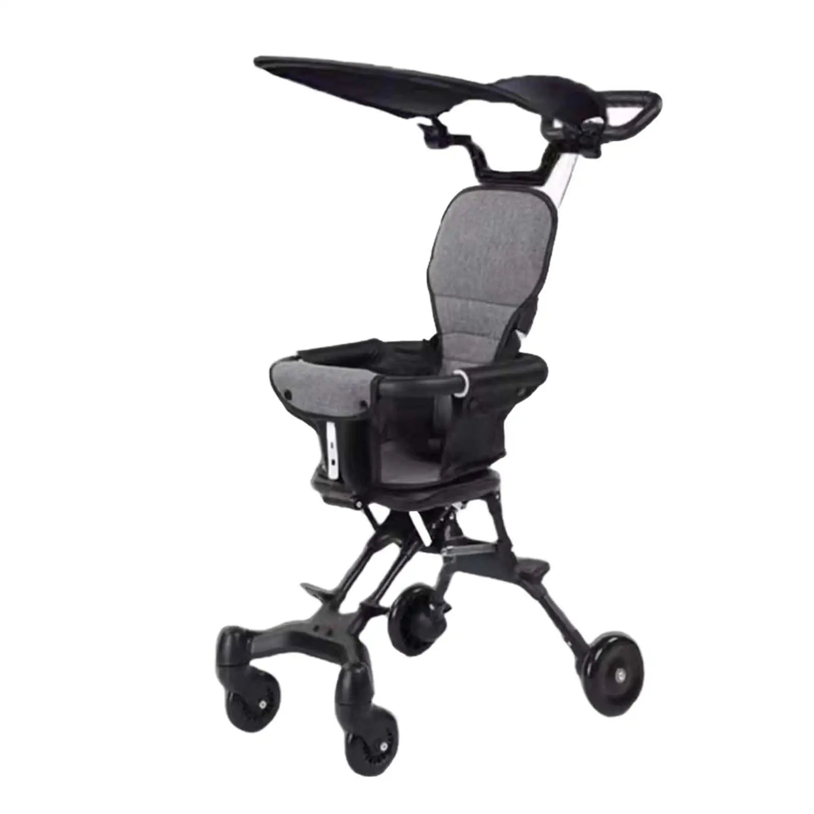 Foldable Stroller Lightweight Multipurpose Portable with Canopy Adjustable Infant Pram for Outside Camping Travel Airplane