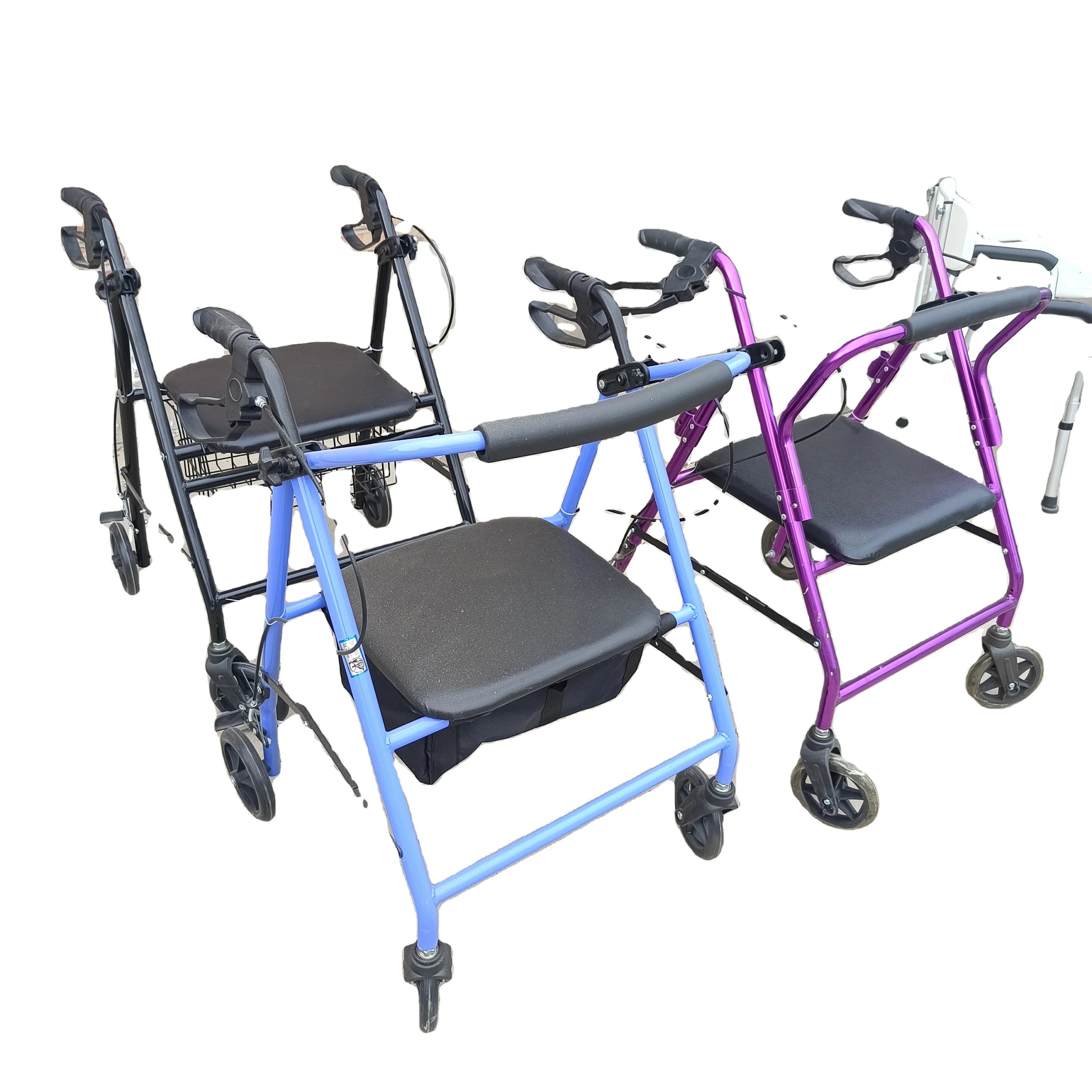 Foldable And Portable Walker For The Elderly And Disabled