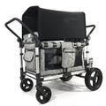 Foldable Comfortable Four Wheels All-terrain Double Wagon Stroller Four Seaters For Children