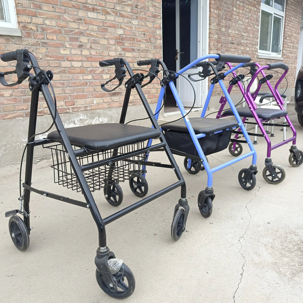Foldable And Portable Walker For The Elderly And Disabled
