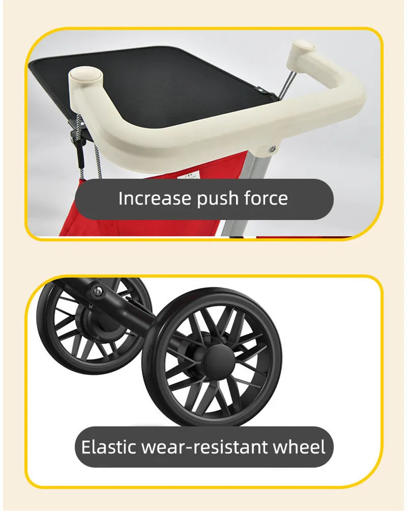 Lightweight and Compact Coast Rider Stroller with Canopy One Hand Easy Fold Soft Ride Wheels Lightweight Stroller for Toddlers