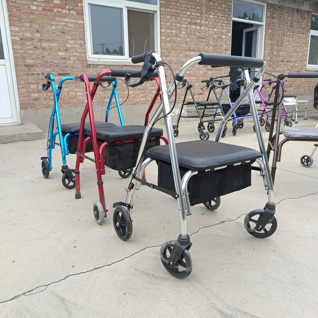 Foldable And Portable Walker For The Elderly And Disabled