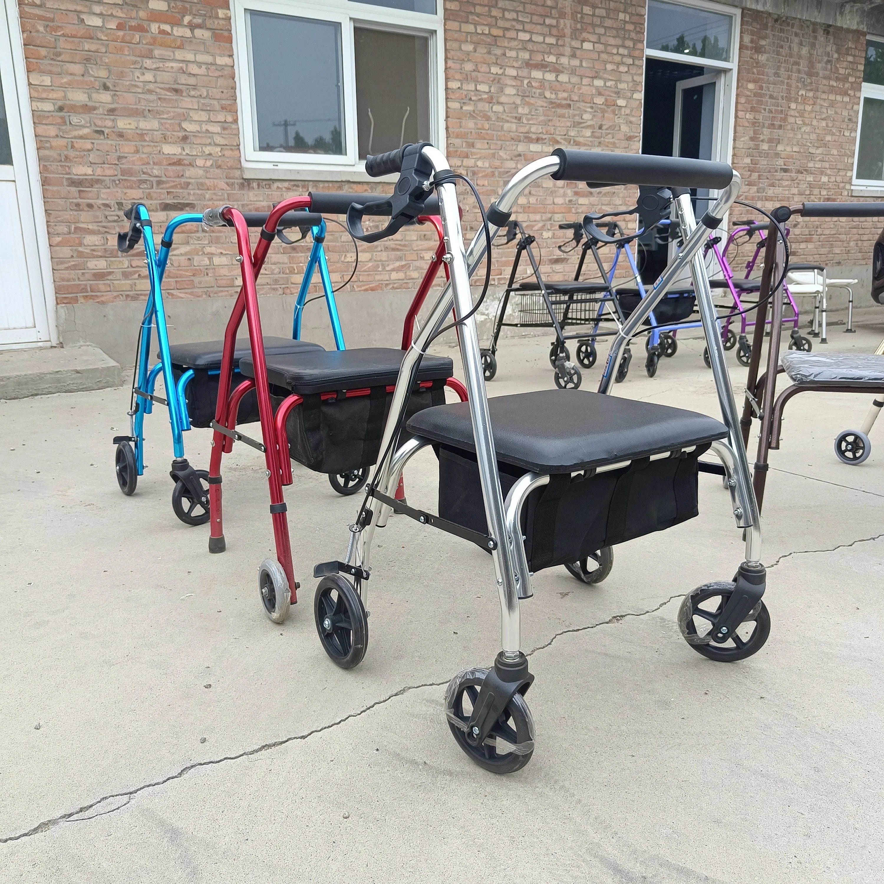 Foldable And Portable Walker For The Elderly And Disabled